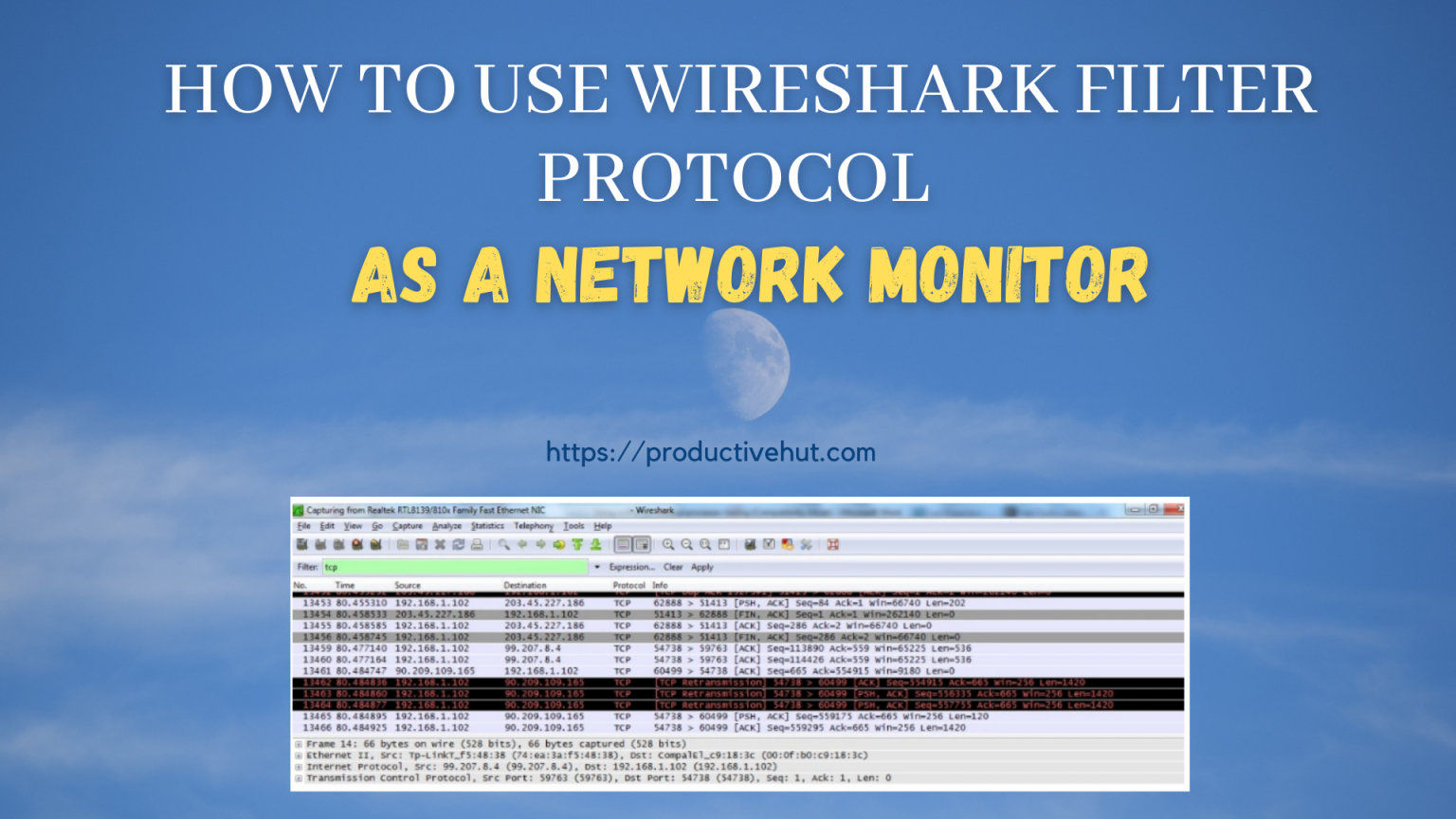 wireshark filter by protocol